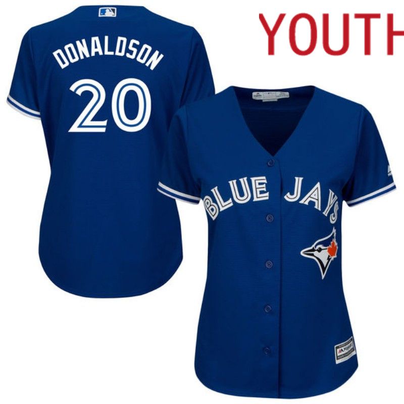 Youth Toronto Blue Jays #20 Donaldson Blue Nike Game 2024 MLB Jersey style 1->oakland raiders->NFL Jersey